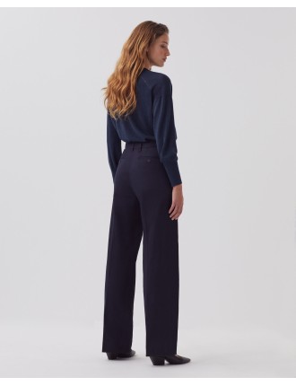 BLANDINE - Pantalon droit night sky