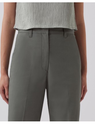 BLANDINE - Pantalon droit basil dark green