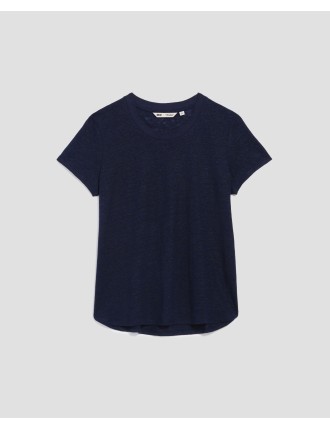 AMANDINE - T-shirt col rond en lin night sky