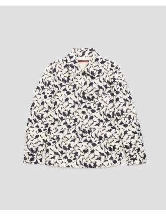 Veste matelassée en coton new fl ikat ecru