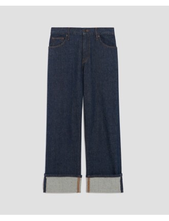 AVA - Jean straight selvedge denim brut