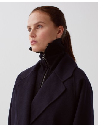 Manteau long double face night sky