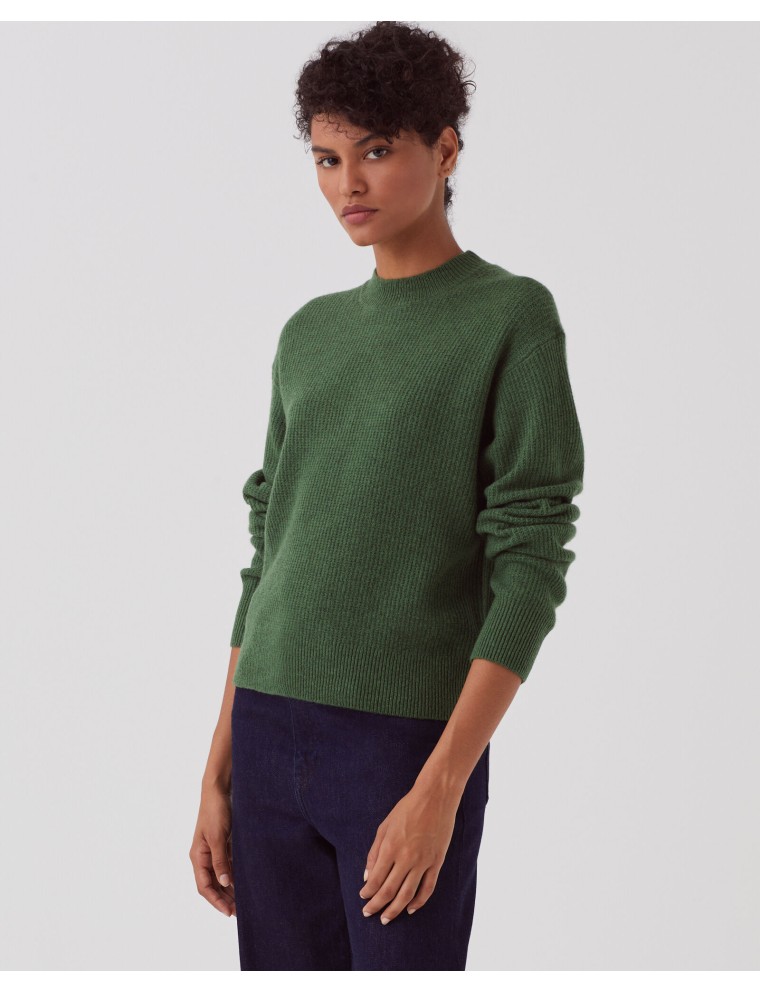 Pull en laine green