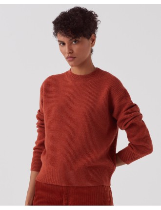 Pull en laine orange