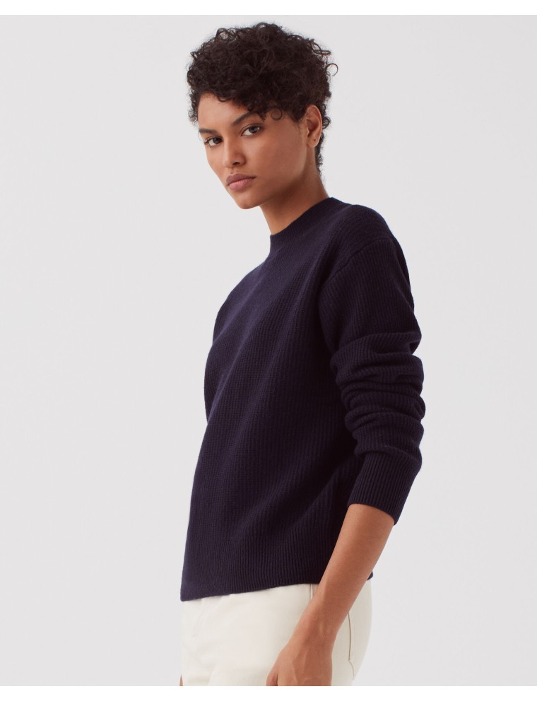 Pull en laine navy