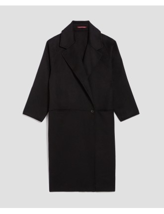 Manteau long double face black beauty