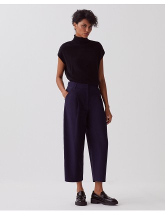 PEGGY - Pantalon carrot maritime blue