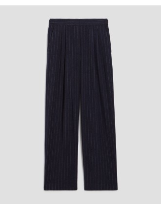 CAMILLE - Pantalon à plis st navy