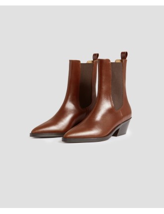 Boots en cuir brown