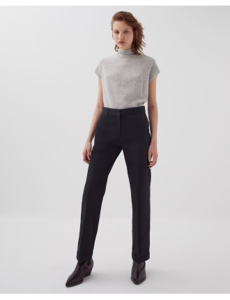 COLETTE - Pantalon droit black beauty