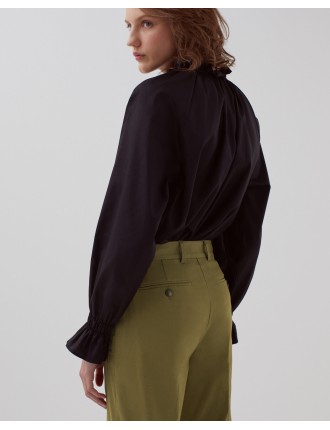 COLETTE - Pantalon droit military olive