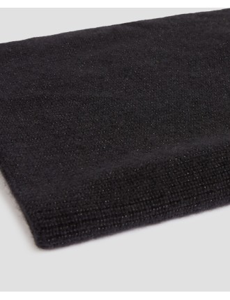 Snood cachemire mélangé black lurex