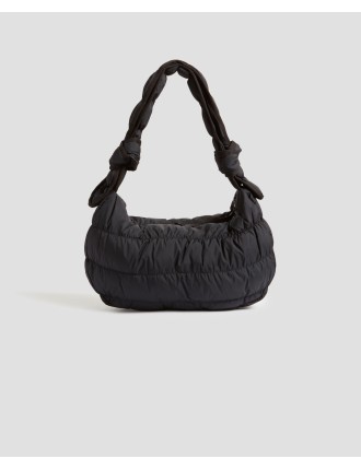 Sac demi-lune matelassé black