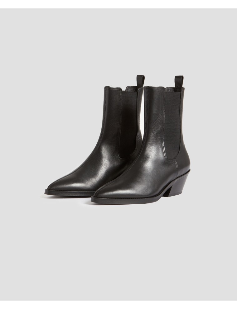 Boots en cuir black