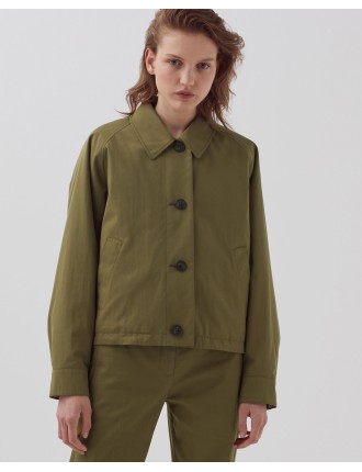 Blouson court military olive