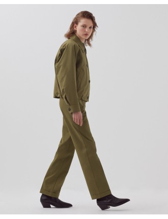 Blouson court military olive