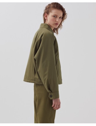 Blouson court military olive