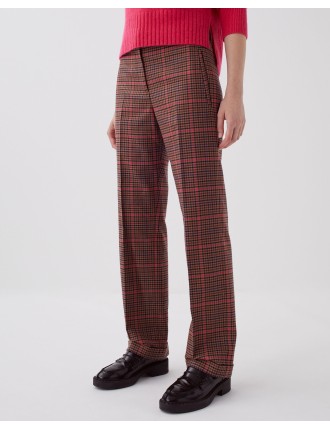 COLETTE - Pantalon droit check pink