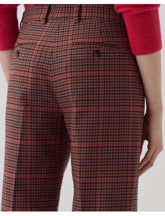 COLETTE - Pantalon droit check pink