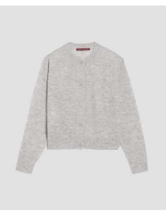 Cardigan à point fantaisie light gray