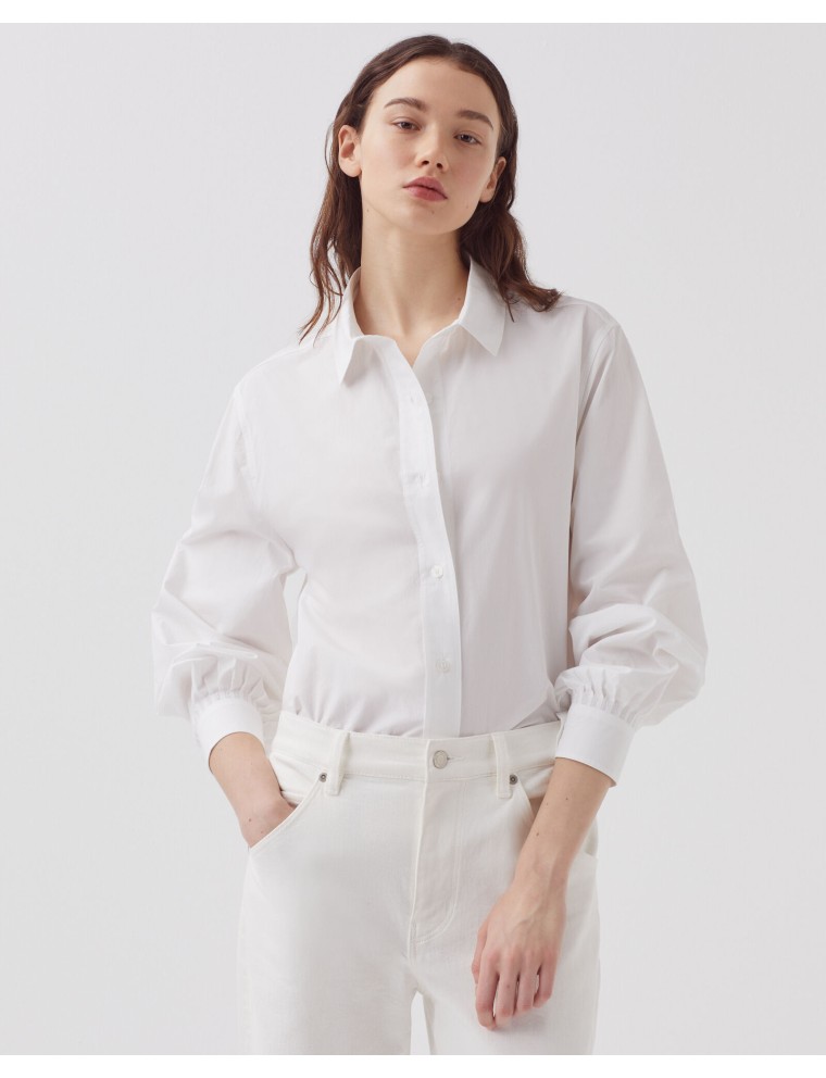 Chemise ample en coton white