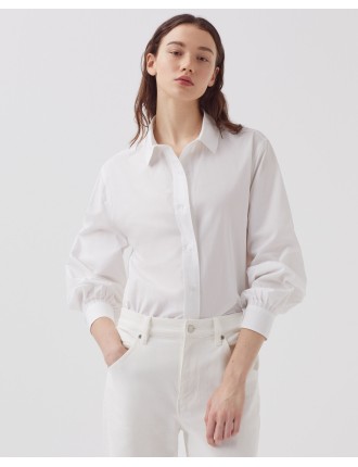 Chemise ample en coton white