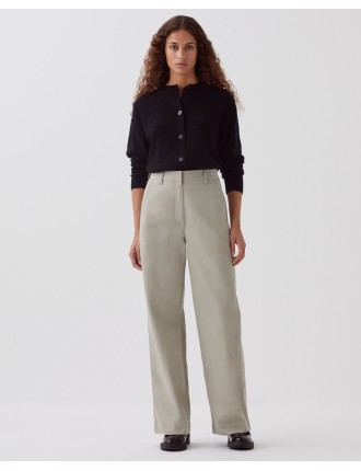 BLANDINE - Pantalon droit abbey stone