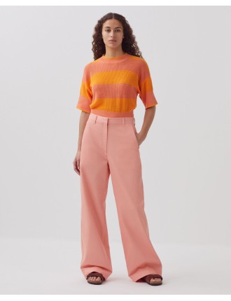 BLANDINE - Pantalon droit coral almond