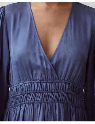 Robe courte fluide gray blue