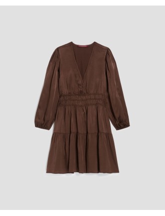 Robe courte fluide coffee bean