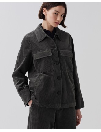 Veste en velours côtelé gray