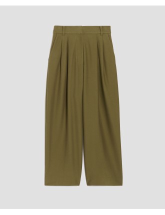 PEGGY - Pantalon carrot military olive