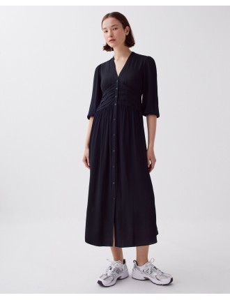 Robe longue fluide night sky