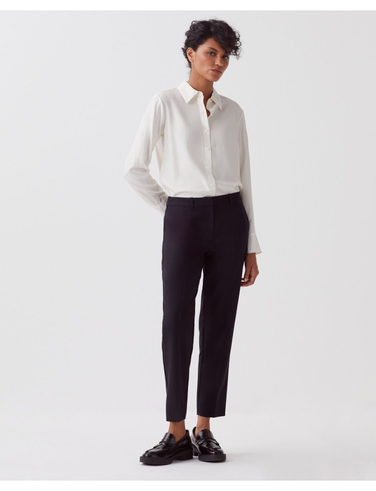 MARGUERITE - Pantalon cigarette black beauty