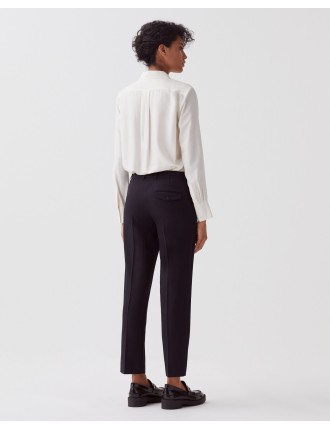 MARGUERITE - Pantalon cigarette black beauty