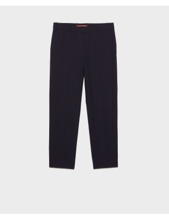 MARGUERITE - Pantalon cigarette navy