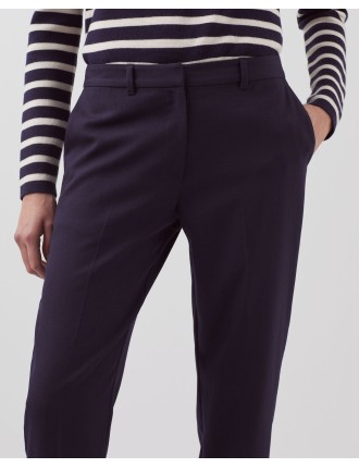 MARGUERITE - Pantalon cigarette navy