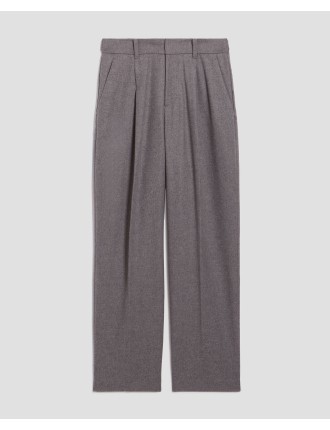 Pantalon droit en laine gray