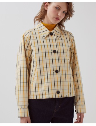 Blouson court  check beige