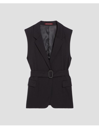 Veste de costume en laine black beauty