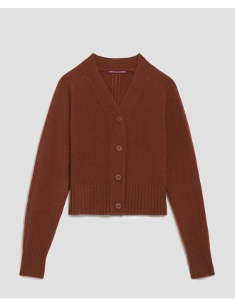 Cardigan en cachemire emperador coffee