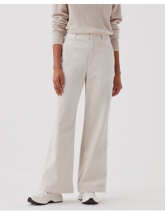 Pantalon en velours côtelé white