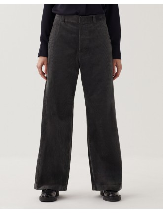 Pantalon en velours côtelé gray