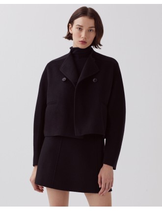 Blouson court double face black beauty