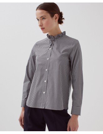 Chemise en coton gingham checks